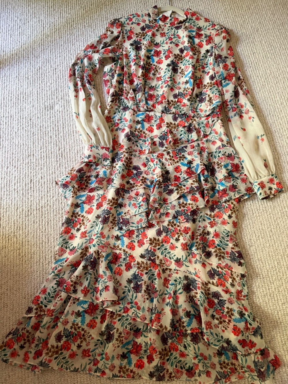 Saloni ISA Ruffle dress 1808 129 size 8